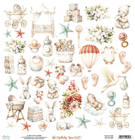Mintay Lullaby Lane 12x12 Inch Paper Elements (MT-LUL-09)