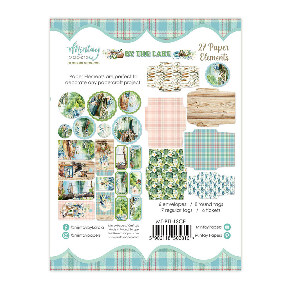 Mintay By The Lake 6x8 Inch Paper Elements (27pcs) (MT-BTL-LSCE)