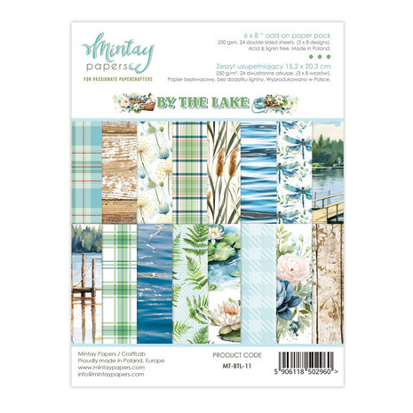 Mintay By The Lake 6x8 Inch Add-On Paper Pack (MT-BTL-11)