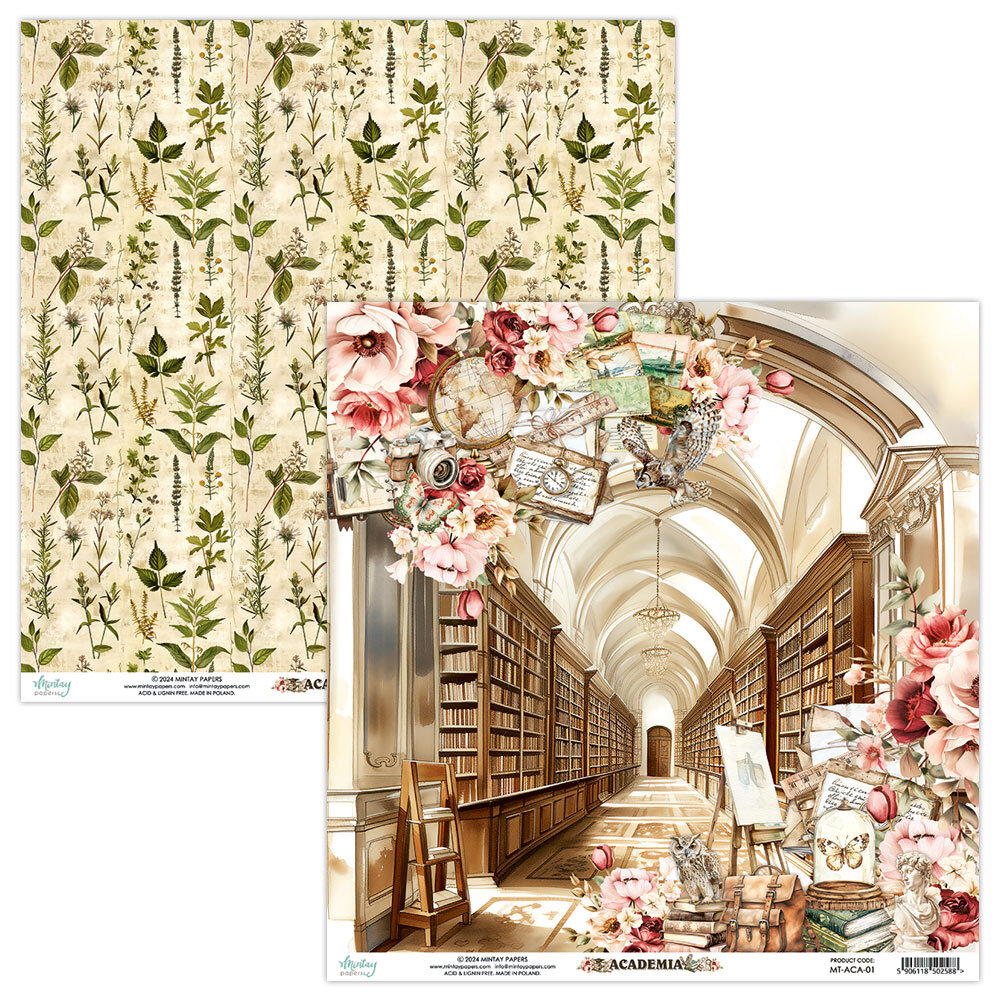 Mintay Academia 12x12 Inch Scrapbooking Paper Set (MT-ACA-07) Mintay Academia 12x12 Inch Scrapbooking Paper Set (MT-ACA-07)