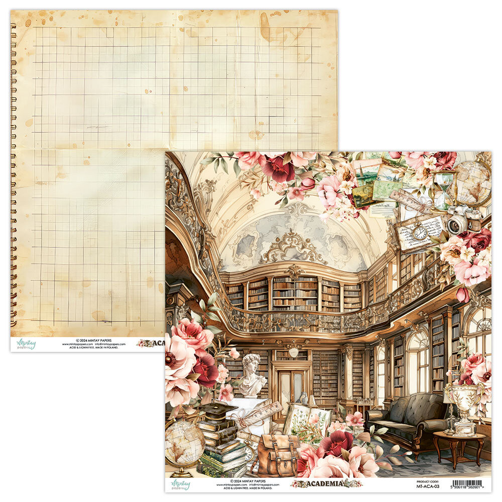 Mintay Academia 12x12 Inch Scrapbooking Paper Set (MT-ACA-07) Mintay Academia 12x12 Inch Scrapbooking Paper Set (MT-ACA-07)