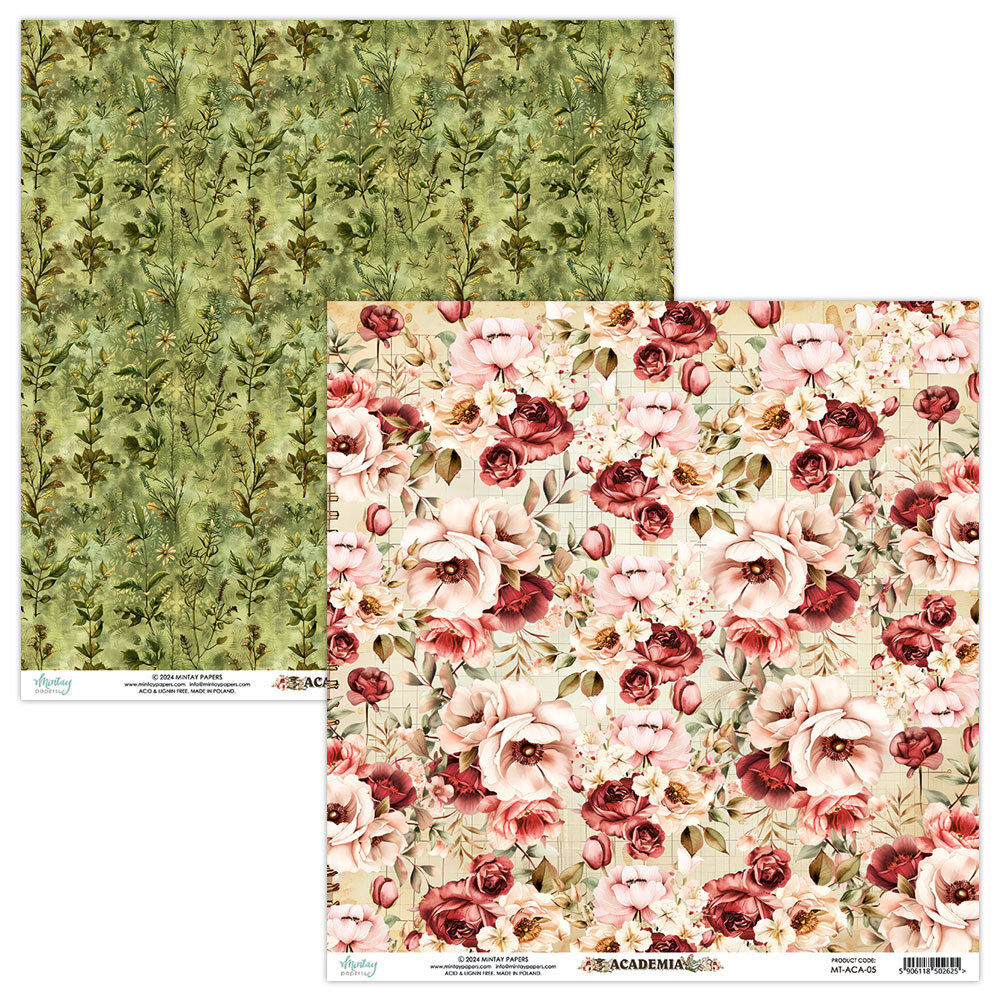 Mintay Academia 12x12 Inch Scrapbooking Paper Set (MT-ACA-07) Mintay Academia 12x12 Inch Scrapbooking Paper Set (MT-ACA-07)