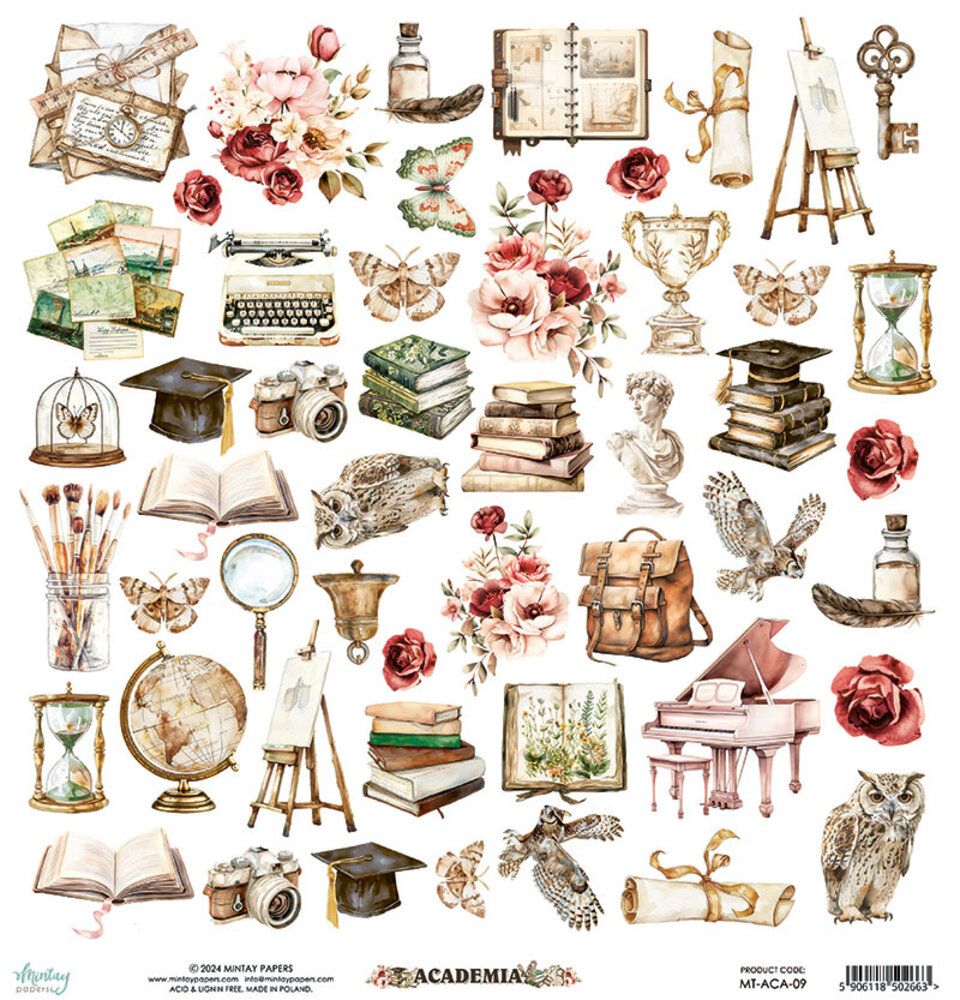 Mintay Academia 12x12 Inch Paper Elements (MT-ACA-09)