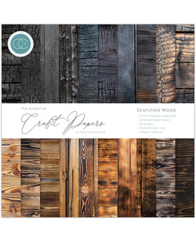 Craft Consortium Essential Craft Papers 12x12 Inch Paper Pad Scorched Wood (CCEPAD034) Craft Consortium Essential Craft Papers 12x12 Inch Paper Pad Scorched Wood (CCEPAD034)