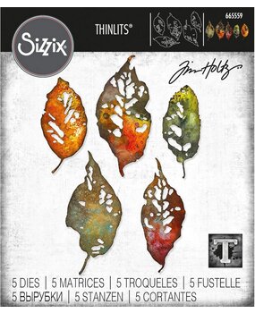 Sizzix Thinlits Die by Tim Holtz Leaf Fragments (5pcs) (665559) Sizzix Thinlits Die by Tim Holtz Leaf Fragments (5pcs) (665559)