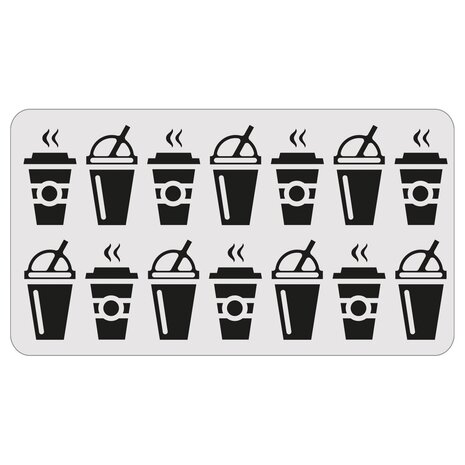 Sizzix 2D Texture Fades w/ Thinlits Die by Tim Holtz Vault Side Order Fresh Brewed (1+11pcs) (666862) Sizzix 2D Texture Fades w/ Thinlits Die by Tim Holtz Vault Side Order Fresh Brewed (1+11pcs) (666862)