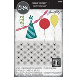 Sizzix 2D Texture Fades w/ Thinlits Die by Tim Holtz Vault Side Order Celebrate (1+8pcs) (666861) Sizzix 2D Texture Fades w/ Thinlits Die by Tim Holtz Vault Side Order Celebrate (1+8pcs) (666861)