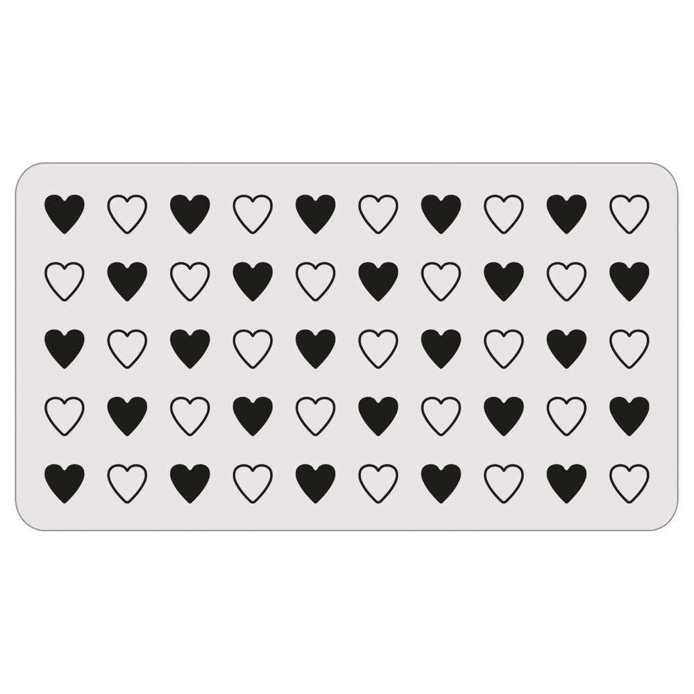 Sizzix 2D Texture Fades w/ Thinlits Die by Tim Holtz Vault Side Order Love Notes (1+8pcs) (666860)