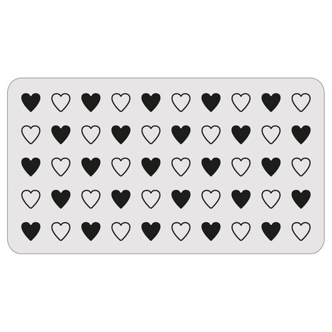 Sizzix 2D Texture Fades w/ Thinlits Die by Tim Holtz Vault Side Order Love Notes (1+8pcs) (666860)
