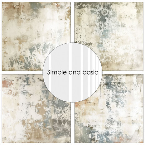 Simple and Basic Peeled and Speckled 12x12 Inch Paper Pack (SBP741)