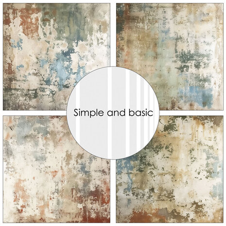 Simple and Basic Peeled and Speckled 12x12 Inch Paper Pack (SBP741)