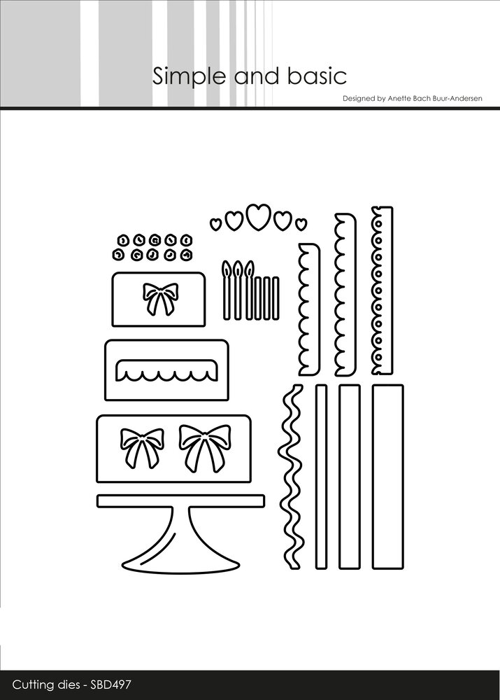 Simple and Basic Birthday Cake Dies (SBD497)