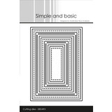 Simple and Basic Combi Striped Frames - A7 Dies (SBD493)