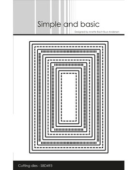 Simple and Basic Combi Striped Frames - A7 Dies (SBD493)
