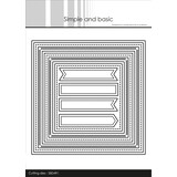 Simple and Basic Combi Striped Frames - Square Dies (SBD491)