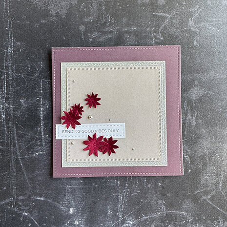 Simple and Basic Combi Striped Frames - Square Dies (SBD491)