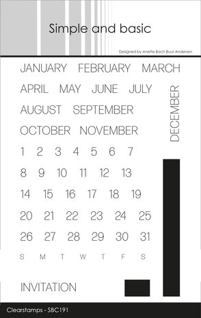 Simple and Basic Add-On for #SBD494 - English Clear Stamp (SBC191)