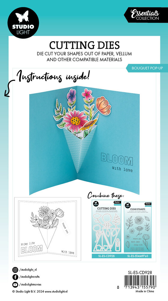 Studio Light Bouquet Pop-Up Essentials Cutting Die (SL-ES-CD928) (DISCONTINUED)