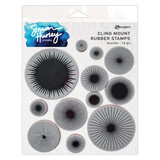 Ranger Simon Hurley create. Cling Mount Rubber Stamps Bursts (HUR87946) (DISCONTINUED)