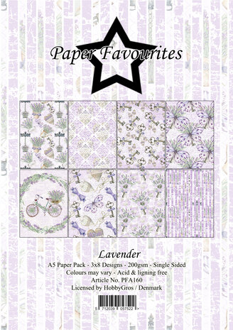 Paper Favourites Lavender A5 Paper Pack (PFA160)