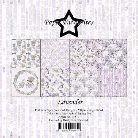 Paper Favourites Lavender 6x6 Inch Paper Pack (PF519) Paper Favourites Lavender 6x6 Inch Paper Pack (PF519)