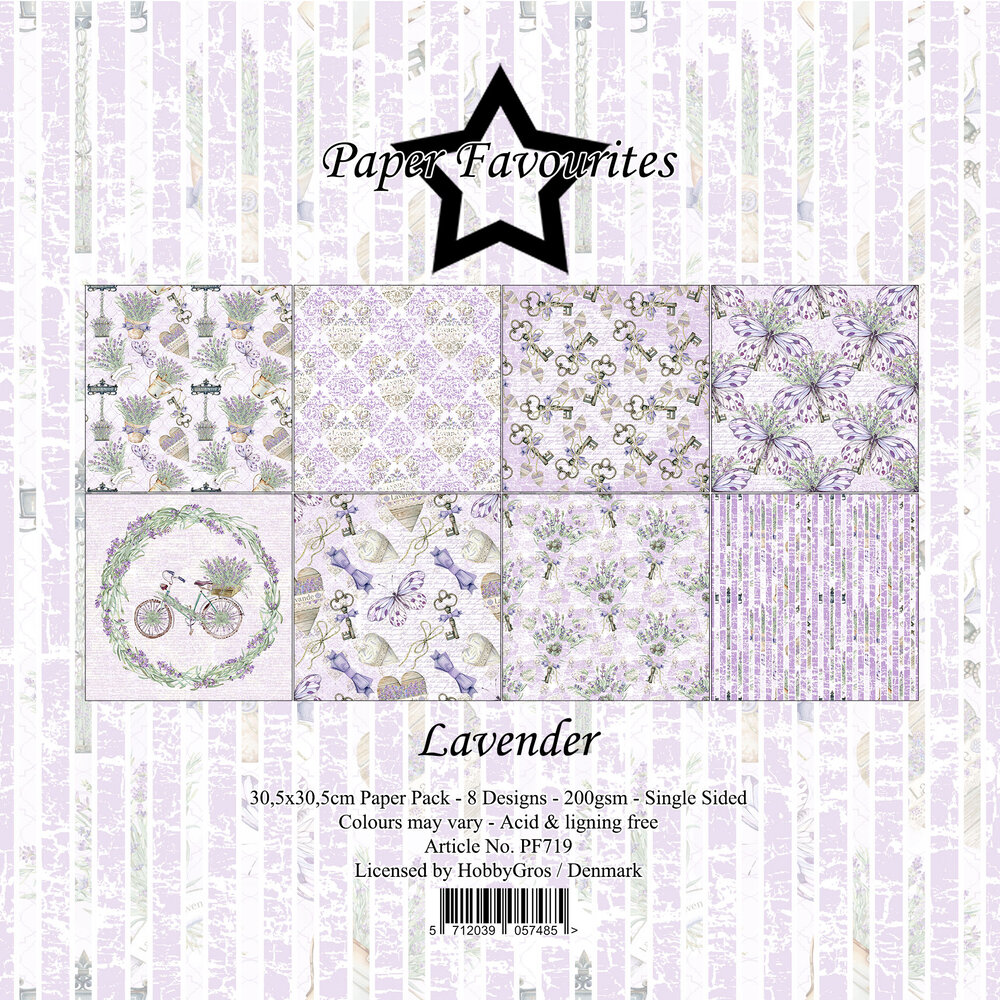 Paper Favourites Lavender 12x12 Inch Paper Pack (PF719) Paper Favourites Lavender 12x12 Inch Paper Pack (PF719)