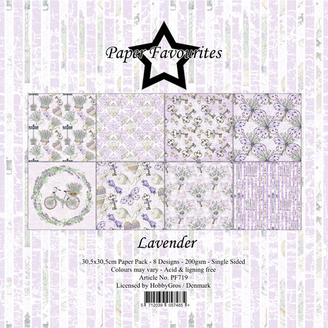 Paper Favourites Lavender 12x12 Inch Paper Pack (PF719) Paper Favourites Lavender 12x12 Inch Paper Pack (PF719)