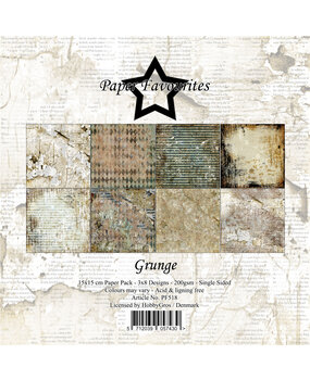 Paper Favourites Grunge 6x6 Inch Paper Pack (PF518)