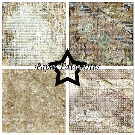 Paper Favourites Grunge 6x6 Inch Paper Pack (PF518) Paper Favourites Grunge 6x6 Inch Paper Pack (PF518)