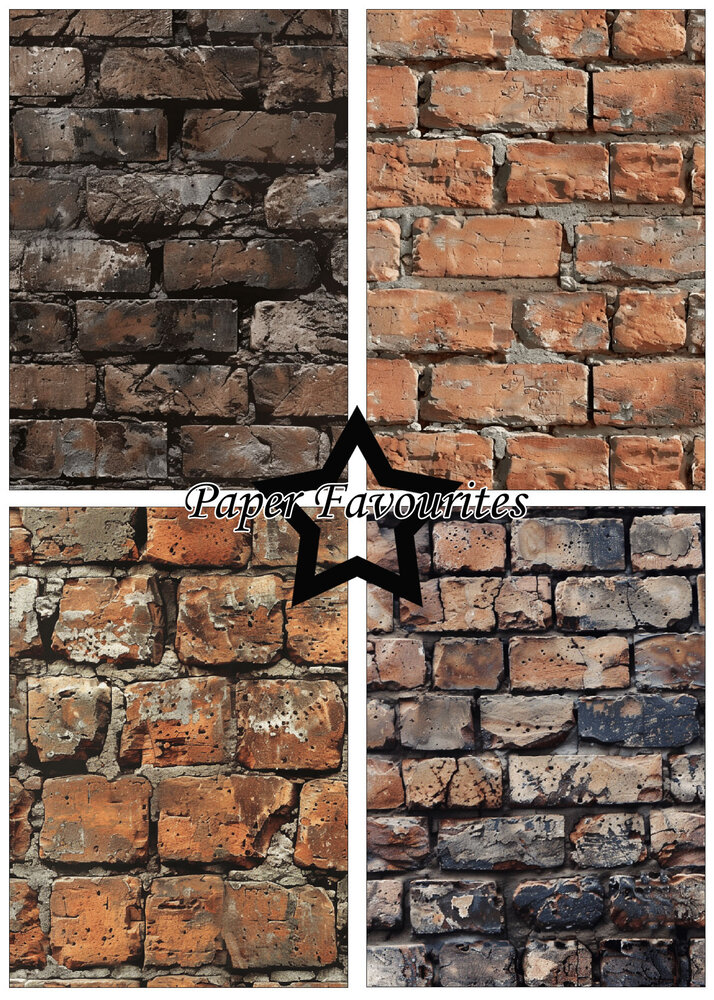 Paper Favourites Brick Wall A5 Paper Pack (PFA157)