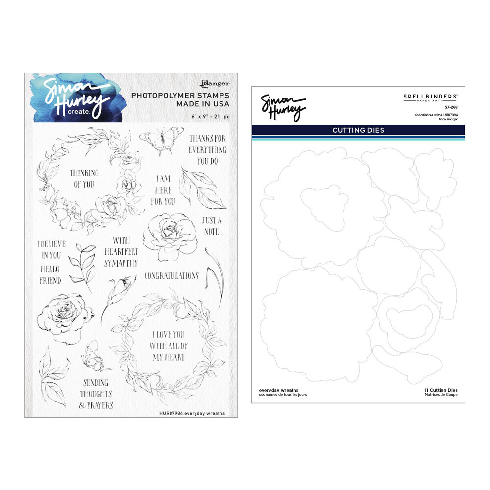 Spellbinders Everyday Wreaths Stamp And Die Bundle (BD-0916) (DISCONTINUED) Spellbinders Everyday Wreaths Stamp And Die Bundle (BD-0916) (DISCONTINUED)
