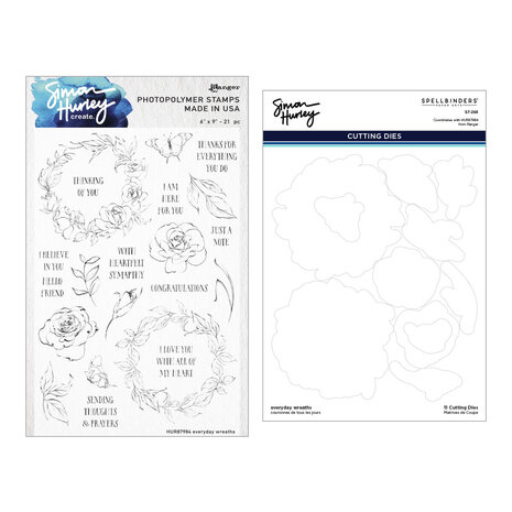Spellbinders Everyday Wreaths Stamp And Die Bundle (BD-0916) (DISCONTINUED) Spellbinders Everyday Wreaths Stamp And Die Bundle (BD-0916) (DISCONTINUED)