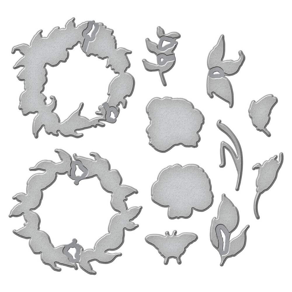 Spellbinders Everyday Wreaths Etched Dies (S7-268)