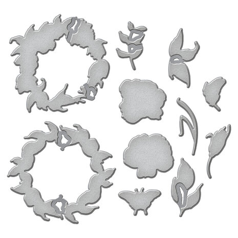 Spellbinders Everyday Wreaths Etched Dies (S7-268)