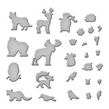 Spellbinders Woodland Wildlife Etched Dies (S6-248) (DISCONTINUED)