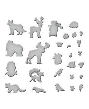 Spellbinders Woodland Wildlife Etched Dies (S6-248) (DISCONTINUED)