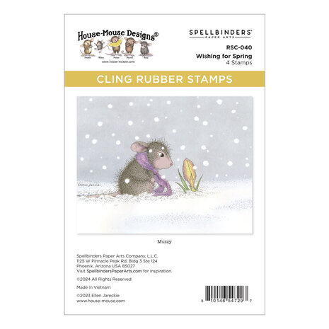 Spellbinders Wishing for Spring Cling Rubber Stamp (RSC-040) (DISCONTINUED) Spellbinders Wishing for Spring Cling Rubber Stamp (RSC-040) (DISCONTINUED)