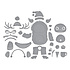 Rocky the Dancin' Yeti Etched Dies (S4-1393) Rocky the Dancin' Yeti Etched Dies (S4-1393)