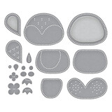 Spellbinders Felt Snowy Owl Etched Dies (S7-264)