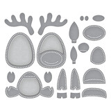 Spellbinders Felt Reindeer Etched Dies (S7-259) (DISCONTINUED)