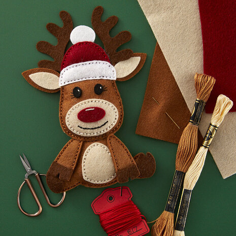 Spellbinders Felt Reindeer Etched Dies (S7-259) (DISCONTINUED)