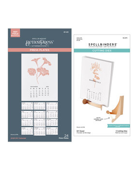 Spellbinders 2025 DIY Calendar Press Plates + DIY Easel BetterPress Dies Bundle (BD-0913) Spellbinders 2025 DIY Calendar Press Plates + DIY Easel BetterPress Dies Bundle (BD-0913)