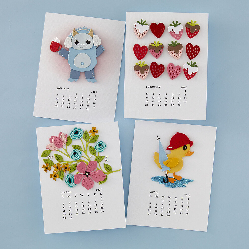 Spellbinders 2025 DIY Calendar Press Plates (BP-263) (DISCONTINUED)