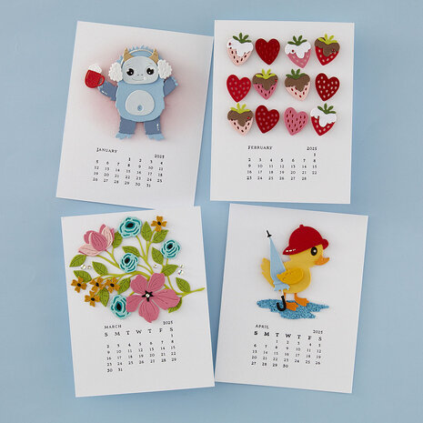 Spellbinders 2025 DIY Calendar Press Plates (BP-263) (DISCONTINUED)