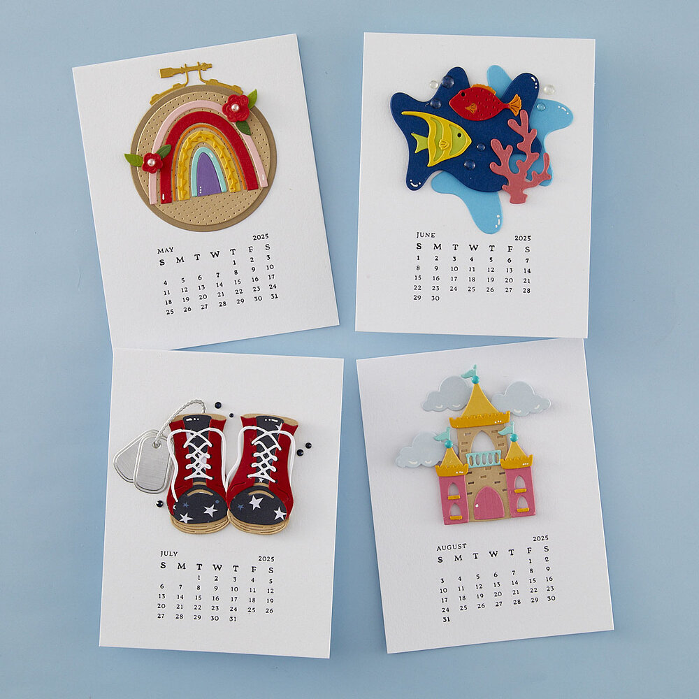 Spellbinders 2025 DIY Calendar Press Plates (BP-263) (DISCONTINUED)
