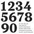 Bold Color Mix Numbers Press Plates (BP-243) Bold Color Mix Numbers Press Plates (BP-243)