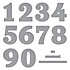 Bold Numbers Etched Dies (S7-269) Bold Numbers Etched Dies (S7-269)