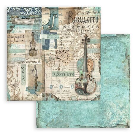 Stamperia Music 12x12 Inch Paper Pack (SBBL48) (DISCONTINUED) Stamperia Music 12x12 Inch Paper Pack (SBBL48) (DISCONTINUED)