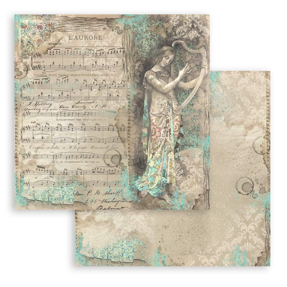 Stamperia Music 12x12 Inch Paper Pack (SBBL48) (DISCONTINUED) Stamperia Music 12x12 Inch Paper Pack (SBBL48) (DISCONTINUED)