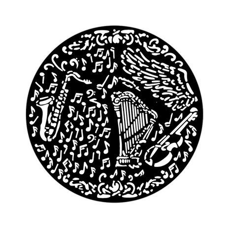 Stamperia Music Thick Stencil 18x18cm Violin And Trumpet (KSTDQ120) Stamperia Music Thick Stencil 18x18cm Violin And Trumpet (KSTDQ120)